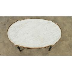 French 19th Century Louis XVI Style Oval Coffee Table - 4443194