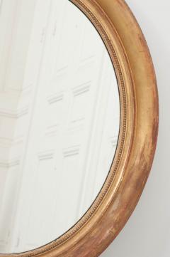 French 19th Century Louis XVI Style Oval Giltwood Mirror - 1064612