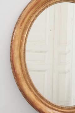 French 19th Century Louis XVI Style Oval Giltwood Mirror - 1064614