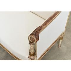 French 19th Century Louis XVI Style Parcel Gilt Canap  - 4663665