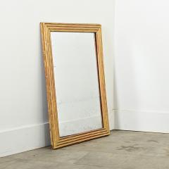 French 19th Century Louis XVI Style Reeded Gilt Mirror - 4299112