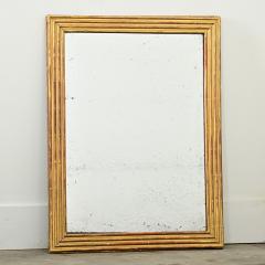 French 19th Century Louis XVI Style Reeded Gilt Mirror - 4299169
