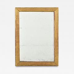 French 19th Century Louis XVI Style Reeded Gilt Mirror - 4329690