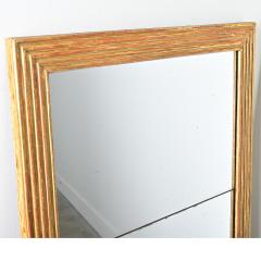 French 19th Century Louis XVI Style Reeded Gilt Mirror with Double Plates - 4524265