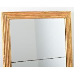 French 19th Century Louis XVI Style Reeded Gilt Mirror with Double Plates - 4524267