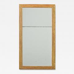 French 19th Century Louis XVI Style Reeded Gilt Mirror with Double Plates - 4535519