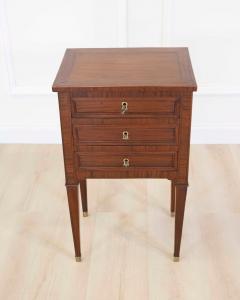 French 19th Century Louis XVI Style Side Table with Fitted Mirror - 4707274