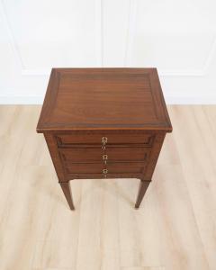 French 19th Century Louis XVI Style Side Table with Fitted Mirror - 4707278