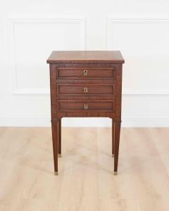 French 19th Century Louis XVI Style Side Table with Fitted Mirror - 4707281