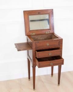 French 19th Century Louis XVI Style Side Table with Fitted Mirror - 4707338