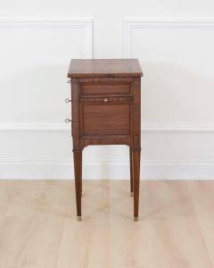French 19th Century Louis XVI Style Side Table with Fitted Mirror - 4707344