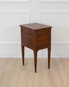 French 19th Century Louis XVI Style Side Table with Fitted Mirror - 4707345