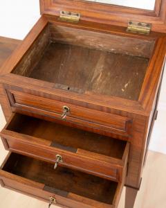 French 19th Century Louis XVI Style Side Table with Fitted Mirror - 4707347