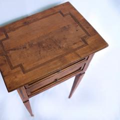 French 19th Century Louis XVI Style Side Table with Trompe l il Inlay - 4559049