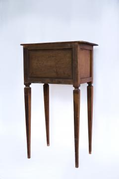 French 19th Century Louis XVI Style Side Table with Trompe l il Inlay - 4559051