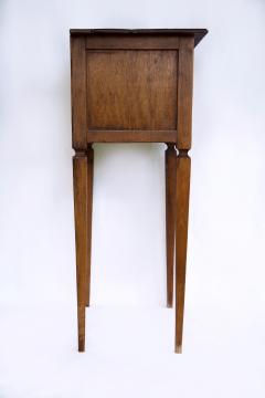 French 19th Century Louis XVI Style Side Table with Trompe l il Inlay - 4559053