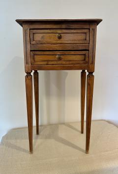 French 19th Century Louis XVI Style Side Table with Trompe l il Inlay - 4559063