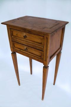 French 19th Century Louis XVI Style Side Table with Trompe l il Inlay - 4710292