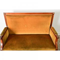 French 19th Century Louis XVI Tall Back Settee - 4150067