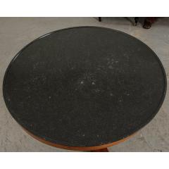French 19th Century Mahogany Center Table with Pedestal Base - 1607831
