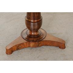 French 19th Century Mahogany Center Table with Pedestal Base - 1607835
