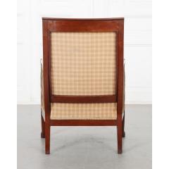 French 19th Century Mahogany Col De Cygne Bergere - 2707082