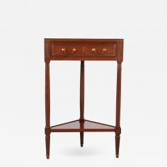French 19th Century Mahogany Corner Table - 2605296