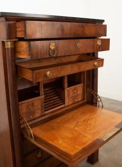French 19th Century Mahogany Empire Secr taire Abattant - 3286255