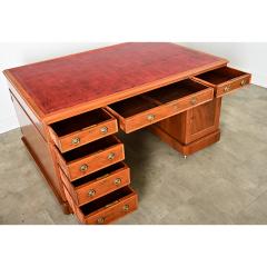 French 19th Century Mahogany Leather Partners Desk - 4317061