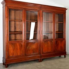 French 19th Century Mahogany Louis XVI Style Bibliotheque - 4390036