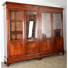 French 19th Century Mahogany Louis XVI Style Bibliotheque - 4390043