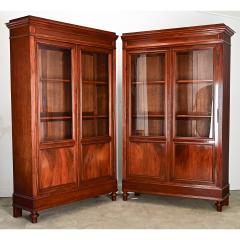 French 19th Century Mahogany Louis XVI Style Bibliotheque - 4390047