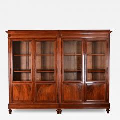 French 19th Century Mahogany Louis XVI Style Bibliotheque - 4400869