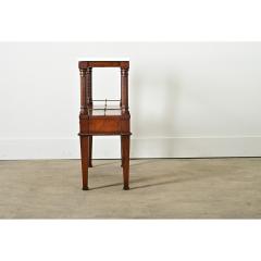 French 19th Century Mahogany Marble Console Table - 4254598