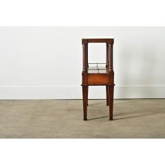 French 19th Century Mahogany Marble Console Table - 4254600