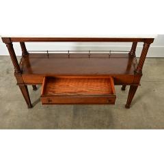 French 19th Century Mahogany Marble Console Table - 4254606