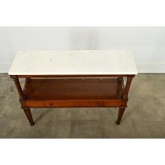 French 19th Century Mahogany Marble Console Table - 4254629