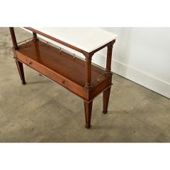 French 19th Century Mahogany Marble Console Table - 4254631
