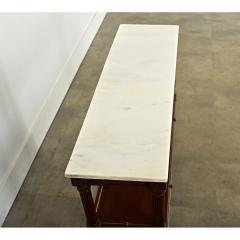 French 19th Century Mahogany Marble Console Table - 4254634