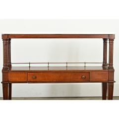 French 19th Century Mahogany Marble Console Table - 4254637