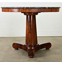 French 19th Century Mahogany Marble Gueridon - 3957826