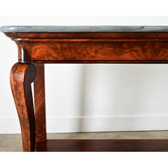French 19th Century Mahogany Marble Restauration Console - 4271646