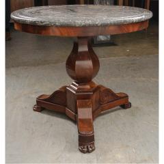 French 19th Century Mahogany Restauration Center Table - 1621325