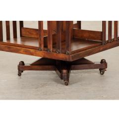 French 19th Century Mahogany Revolving Book Stand - 1596552