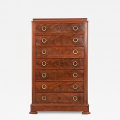 French 19th Century Mahogany Semainier - 2740424