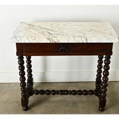 French 19th Century Mahogany Side Table with Drawer - 3856149