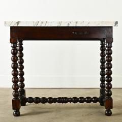 French 19th Century Mahogany Side Table with Drawer - 3856263