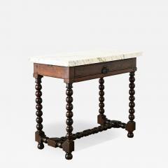 French 19th Century Mahogany Side Table with Drawer - 3878421