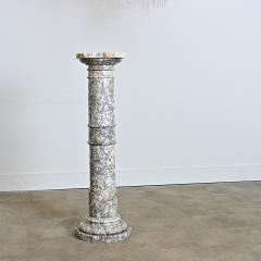 French 19th Century Marble Column Pedestal - 4596494