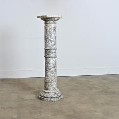 French 19th Century Marble Column Pedestal - 4596497